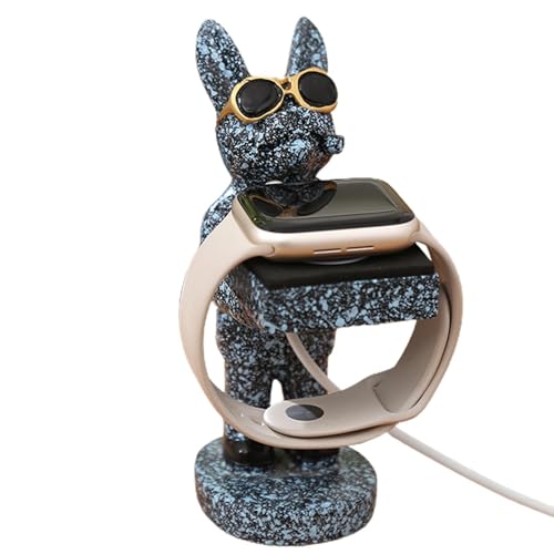 スマートウォッチホルダー、ドッグウォッチオーガナイザースタンド - 犬の置物ウォッチスタンド,グッズ置物デスク装飾、時計オーガナイザー樹脂製収納オーガナイザー、時計ジュエリーブレスレットディスプレイ用